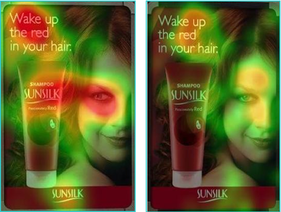 Heatmap: Sunsilk Magazine Ad