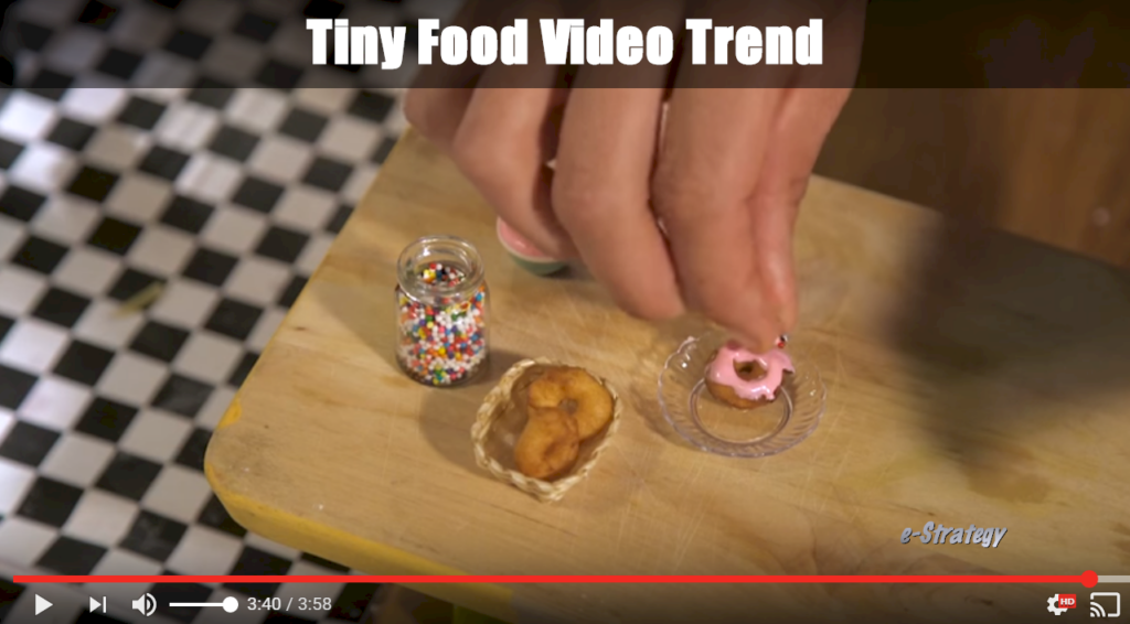 Tiny Food Video Trend
