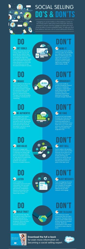 Infographic: 12 Social Selling Dos & Don'ts