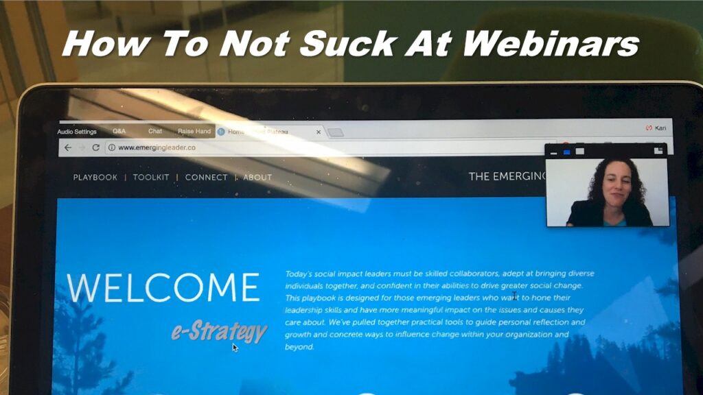 How To Not Suck At Webinars
