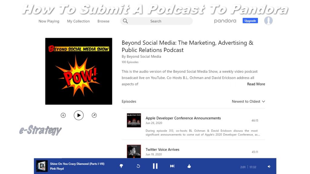 How To Submit A Podcast To Pandora